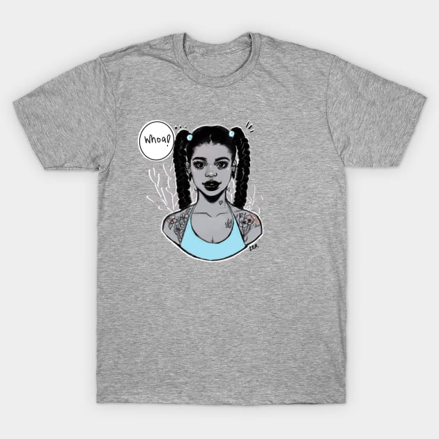 Girl in Braids T-Shirt by R.Gray Illustrations 